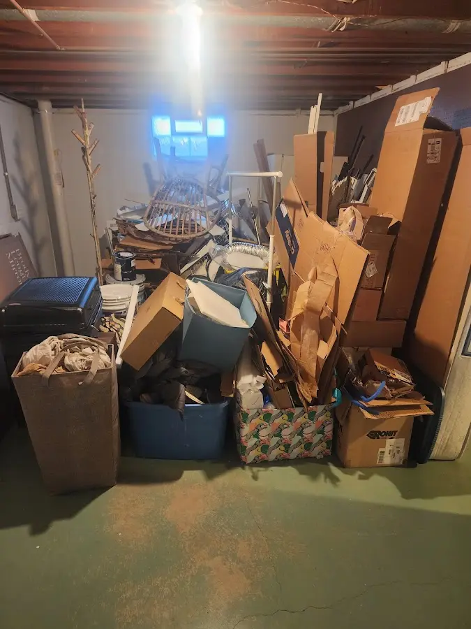 Roll-off dumpster container at job site for 2 Yard Dumpster Rental in Plattekill